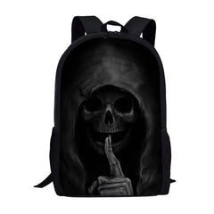 Cool 3D Print Skull Backpack for Teens 16Inch