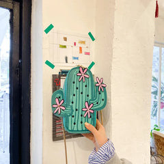 Stylish Cactus Crossbody Bag for Women Small PU Leather Handbag