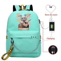 Demon Slayer Anime Travel Bag Teenagers Unisex Harajuku School Sports Bag
