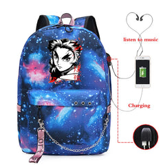 Demon Slayer Anime Travel Bag Harajuku School Bag for Teens