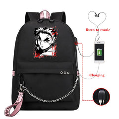 Demon Slayer Anime Travel Bag Harajuku School Bag for Teens
