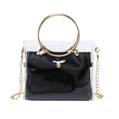 Small Transparent PVC Bucket Shoulder Bag
