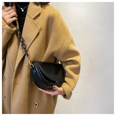 Brown Leather Crossbody Bag for Women Vintage Shoulder Handbags