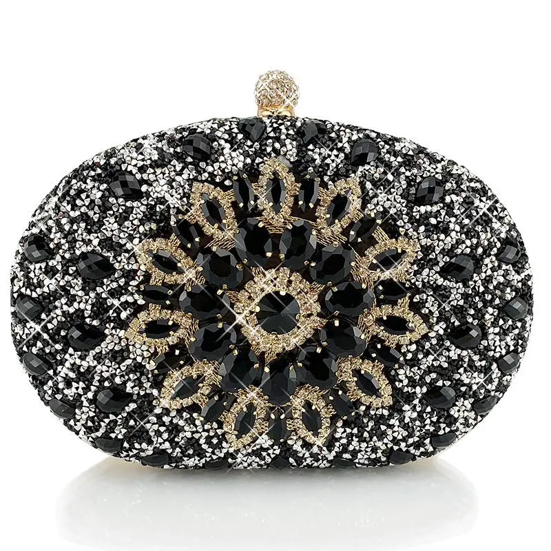 Diamond Sunflowers Mini Clutch Bags Evening Wallets 5 Colors