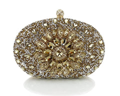 Diamond Sunflowers Mini Clutch Bags Evening Wallets 5 Colors