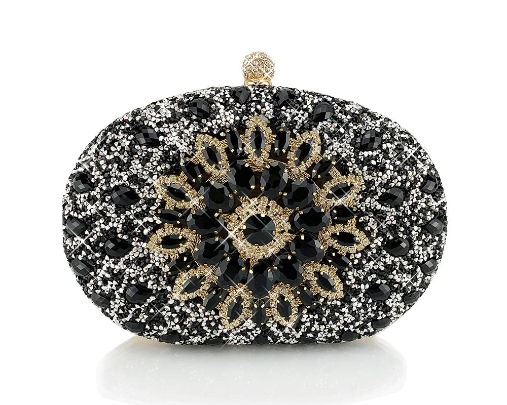 Diamond Sunflowers Mini Clutch Bags Evening Wallets 5 Colors