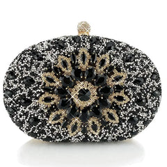 Diamond Sunflowers Mini Clutch Bags Evening Wallets 5 Colors