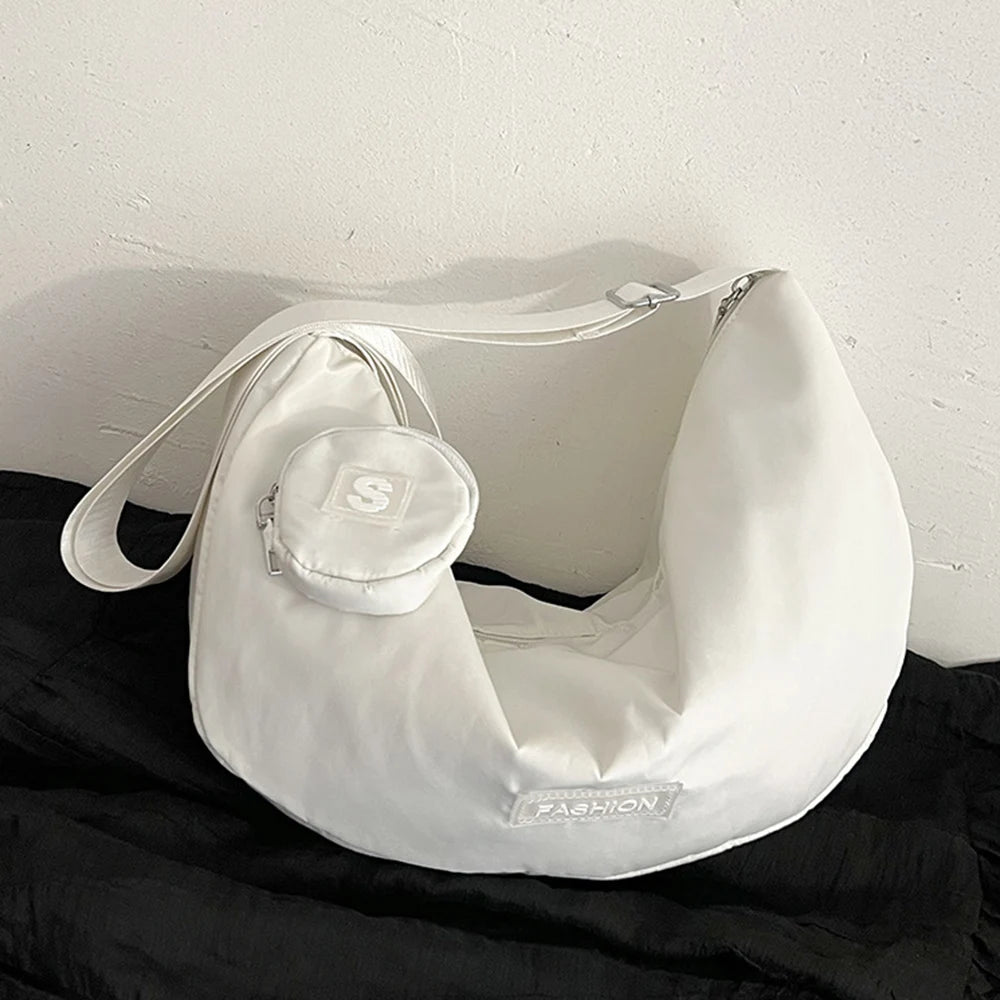 Dumpling Shoulder Bags Solid Crossbody Bags Sports Bags Casual Travel Bags