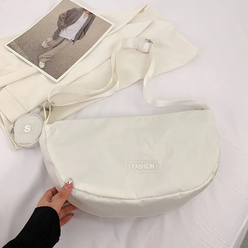 Dumpling Shoulder Bags Solid Crossbody Bags Sports Bags Casual Travel Bags