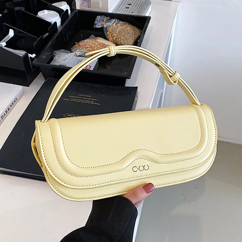 Women Strap Sling Shoulder Bag Green Pu Leather Handbag Armpit Bag Clutch
