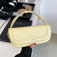 Women Strap Sling Shoulder Bag Green Pu Leather Handbag Armpit Bag Clutch