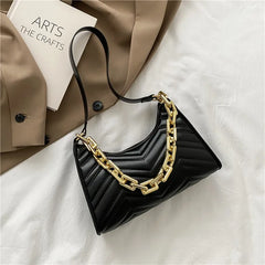 Embossed Leather Chain Shoulder Bag Women Bags Bolsa Feminina