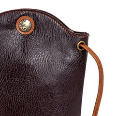 Retro Handbag Ladies Bucket Mobile Phone Purse Shoulder Bag Diagonal Female