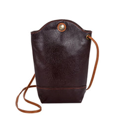 Retro Handbag Ladies Bucket Mobile Phone Purse Shoulder Bag Diagonal Female