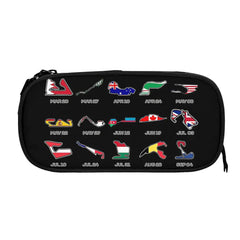 F1 Calendar Pen Box Student School Anime Zipper Pen Bag