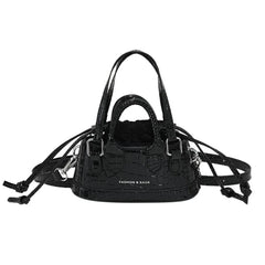 Mini Bucket Bag PU Leather Women's Handbags Chain Crossbody Bags