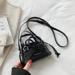 Mini Bucket Bag PU Leather Women's Handbags Chain Crossbody Bags