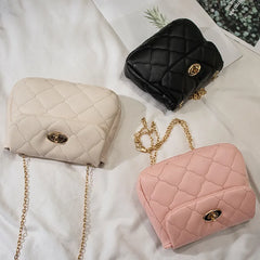 Women's Small Shoulder Bag Chain Rhombus Crossbody Handbag