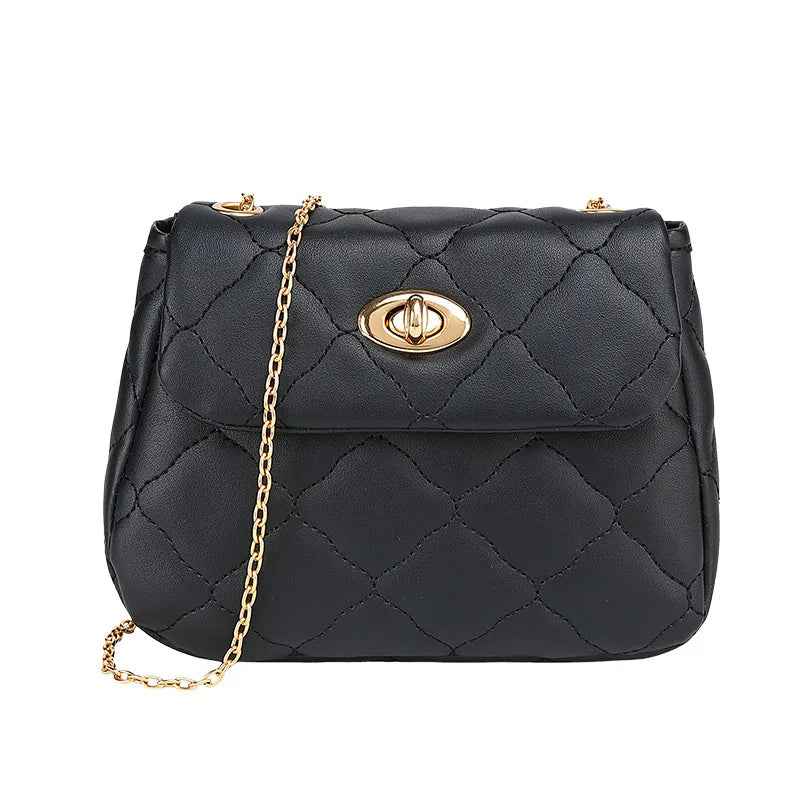 Women's Small Shoulder Bag Chain Rhombus Crossbody Handbag