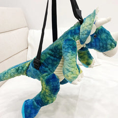 3D Dinosaur Backpack Plush Bag for Kids