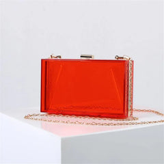 Acrylic Evening Clutch Bags Summer Candy Handbags Women Bags