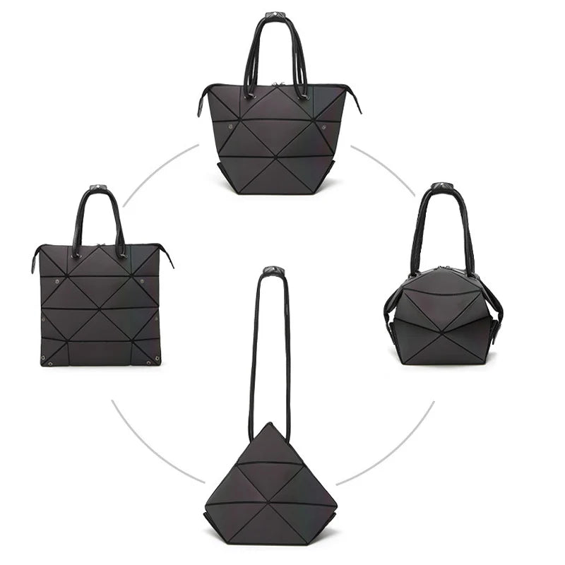 Luminous Geometric Handbags Women Crossbody Bag Tote Handbag
