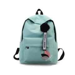 Canvas Backpack 19inch Female Schoolbag Student Bookbag Girls Travel Rucksack