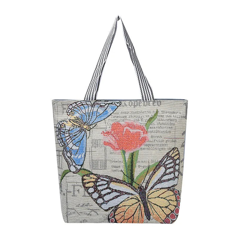 Canvas Shoulder Bag Large Capacity Tote Purse for Women