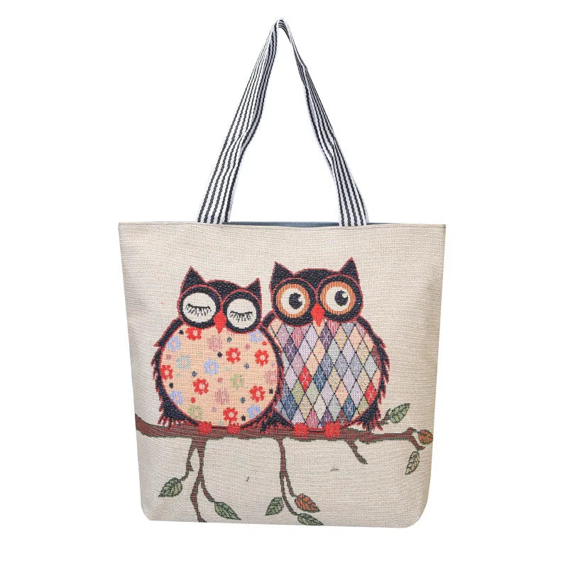Canvas Shoulder Bag Large Capacity Tote Purse for Women