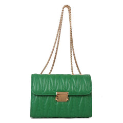 Women's Chain Shoulder Bag PU Leather Crossbody Handbag