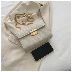 Women's Chain Shoulder Bag PU Leather Crossbody Handbag