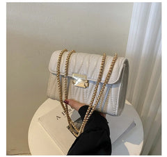 Women's Chain Shoulder Bag PU Leather Crossbody Handbag