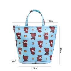 Portable Insulated Canvas Lunch Bag Thermal Food Picnic Tote Cooler Bag