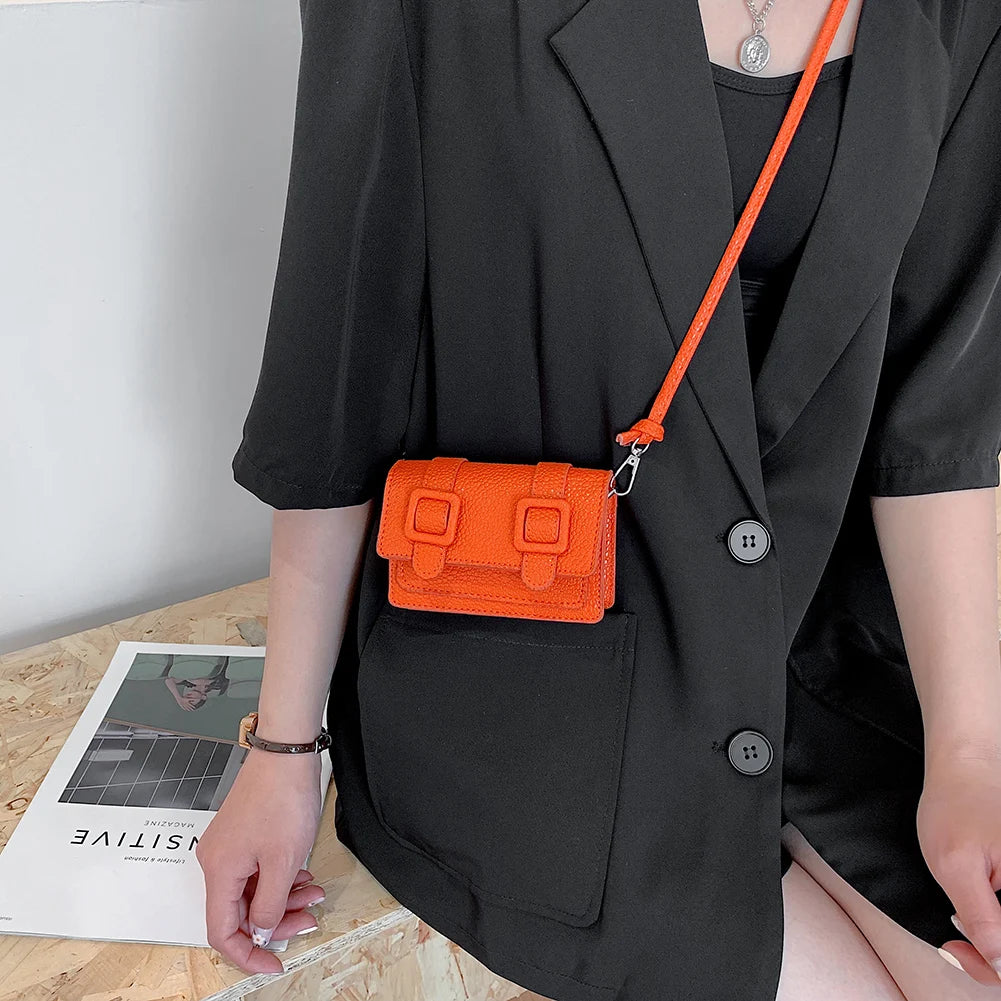 Crossbody Mini Handbag Leather Casual Shoulder Bags Small Tote Purse Bag