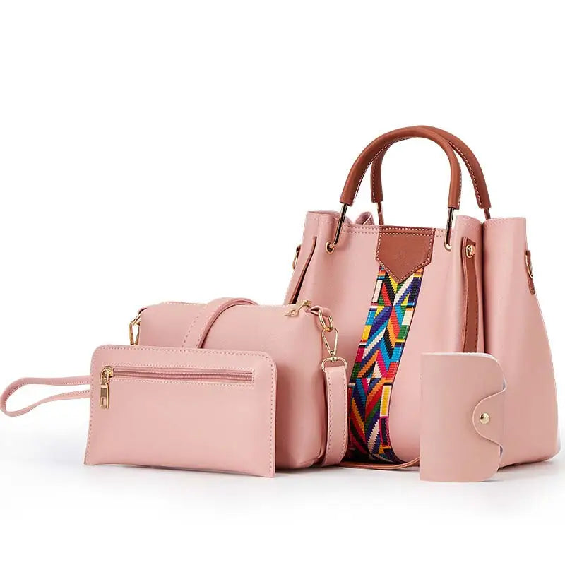 Four-piece Shoulder Bags Messenger Wallets for Woman Handbag Ladies Purse