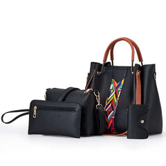 Four-piece Shoulder Bags Messenger Wallets for Woman Handbag Ladies Purse
