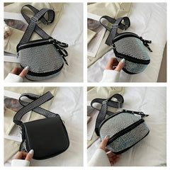 Diamonds Shoulder Chest Bag Rhinestone Crossbody Tote Purse
