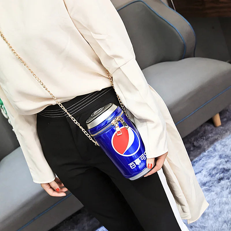 Funny Personality Crossbody Bag Small Box Shape Shoulder Bag