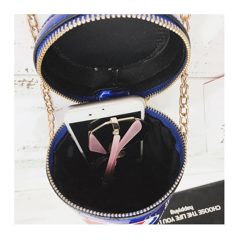 Funny Personality Crossbody Bag Small Box Shape Shoulder Bag