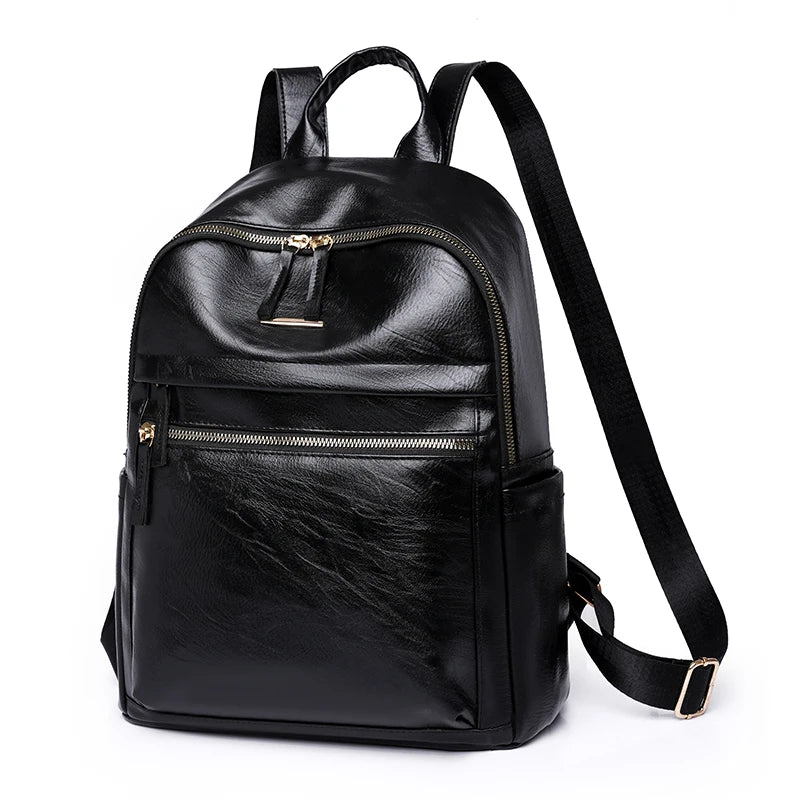 Fashion PU Leather Girl Backpack Shoulder Bag