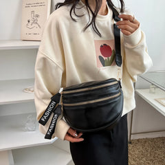 Vintage Crossbody Shoulder Bag Women Zipper Phone Pouch Saddle Purse Handbag
