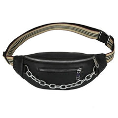 PU Waist Bag Women Money Belt Bum Pack Travel Crossbody Chest Bags