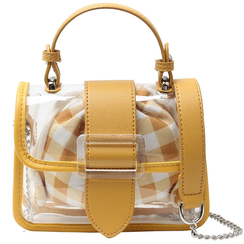 Small PVC Jelly Bag Transparent Shoulder Handbag