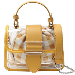 Small PVC Jelly Bag Transparent Shoulder Handbag