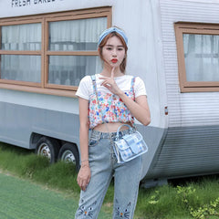 Small PVC Jelly Bag Transparent Shoulder Handbag