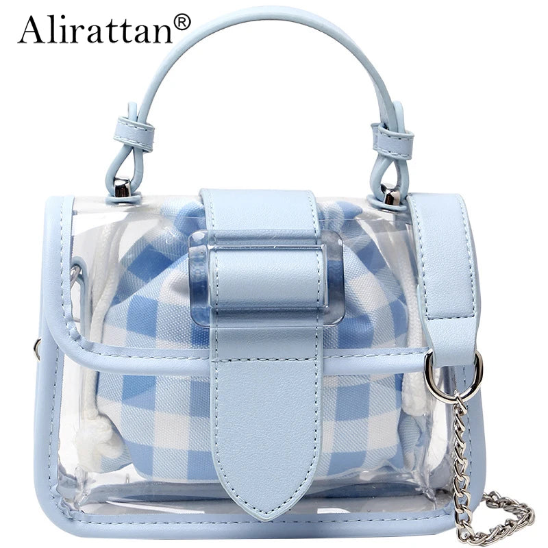 Small PVC Jelly Bag Transparent Shoulder Handbag