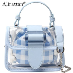 Small PVC Jelly Bag Transparent Shoulder Handbag