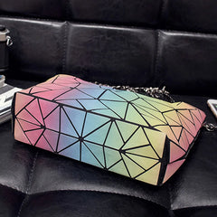 Luminous Geometry Women Shoulder Bags Chain Handbag