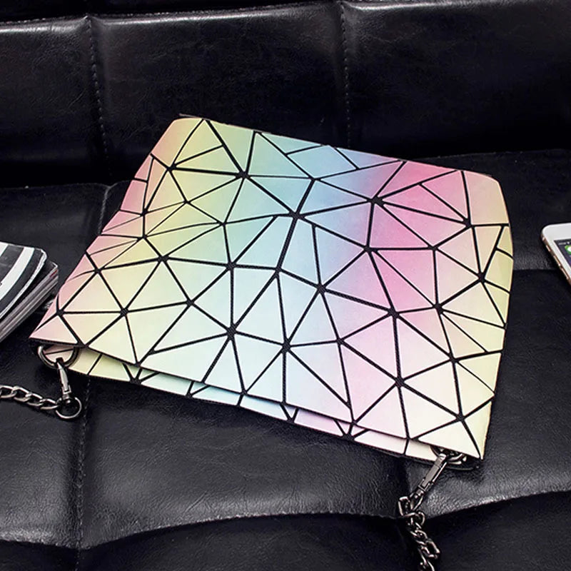 Luminous Geometry Women Shoulder Bags Chain Handbag