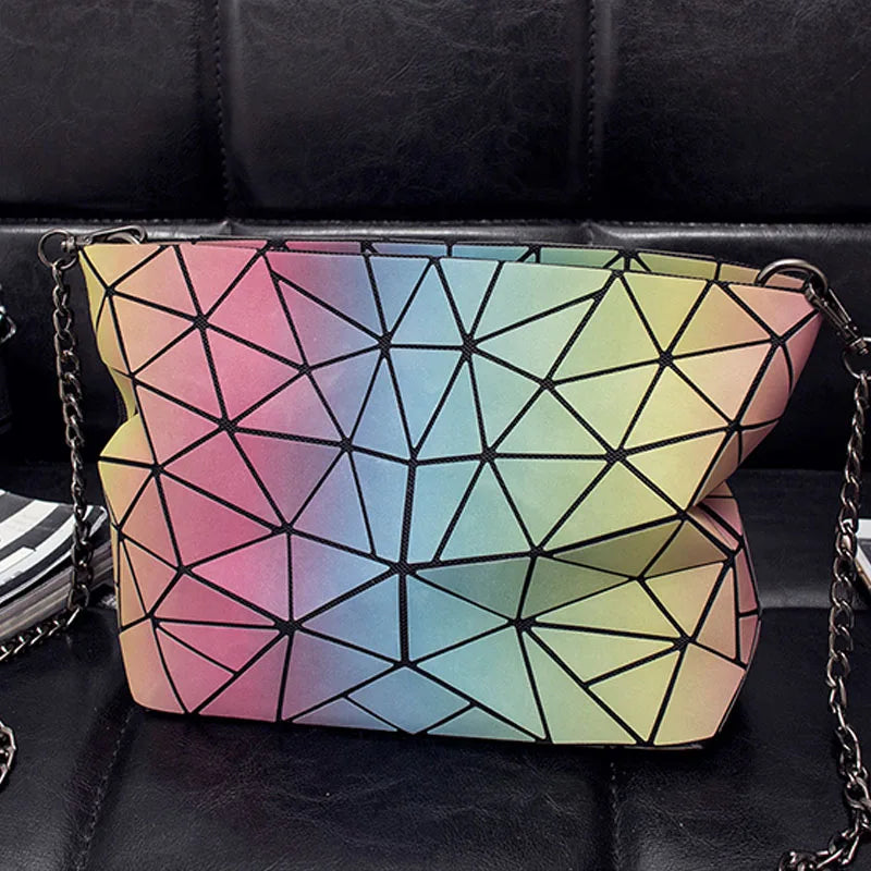 Luminous Geometry Women Shoulder Bags Chain Handbag